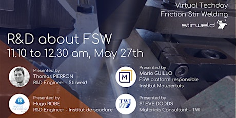 Virtual FSW Techday, May 27th: R&D about FSW