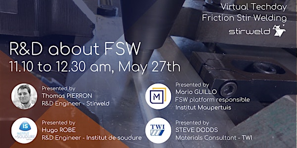 Virtual FSW Techday, May 27th: R&D about FSW