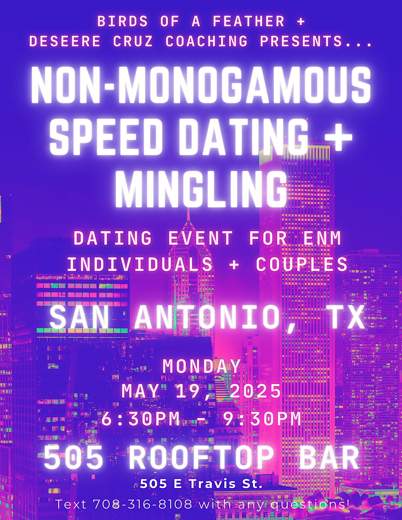 Non-monogamous Speed Dating and Mingling - San Antonio, TX