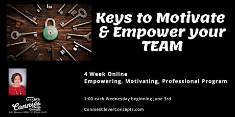 Keys to Motivate & Empower your TEAM primary image